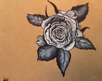 The heart of a rose