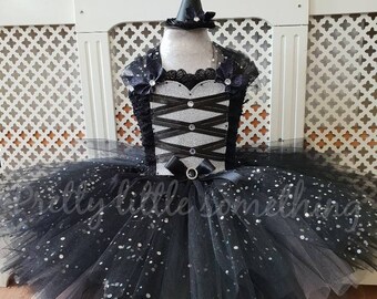 8-10 Halloween Wizard of Oz Glinda The Good Witch Tutu Kids Costume Size 4-6