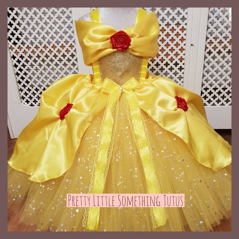 Luxury yellow sparkle princess tutu dress yellow birthday Etsy