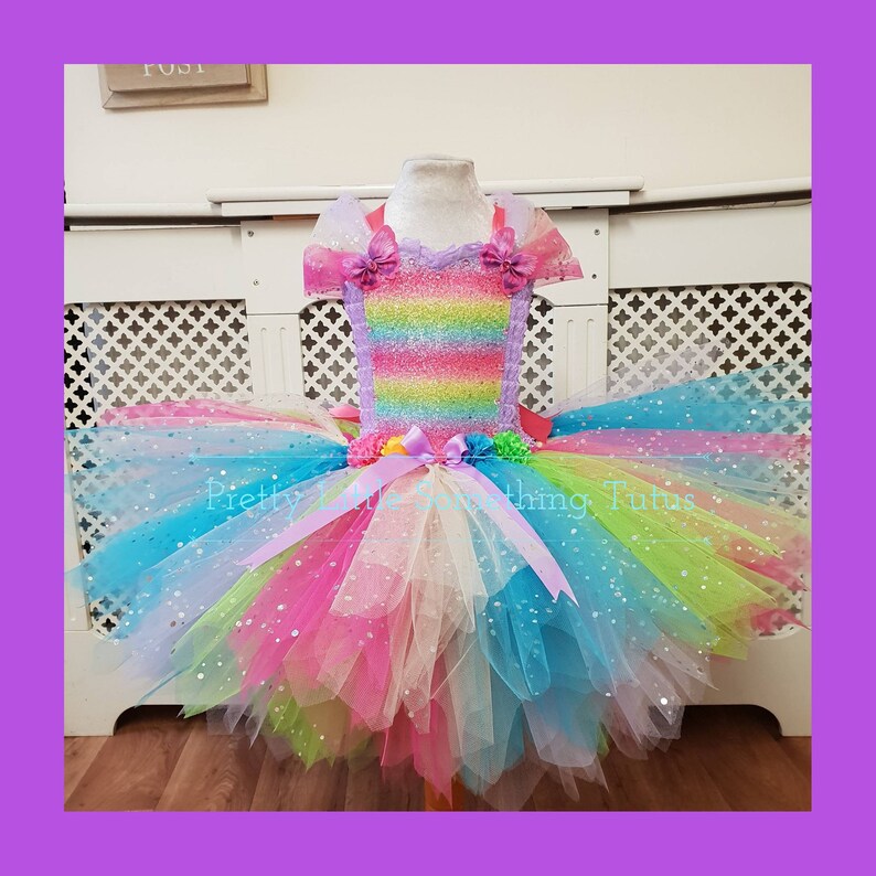 Rainbow Sparkle Fairy Tutu Dress Magical Fancy Dress Fairy | Etsy UK