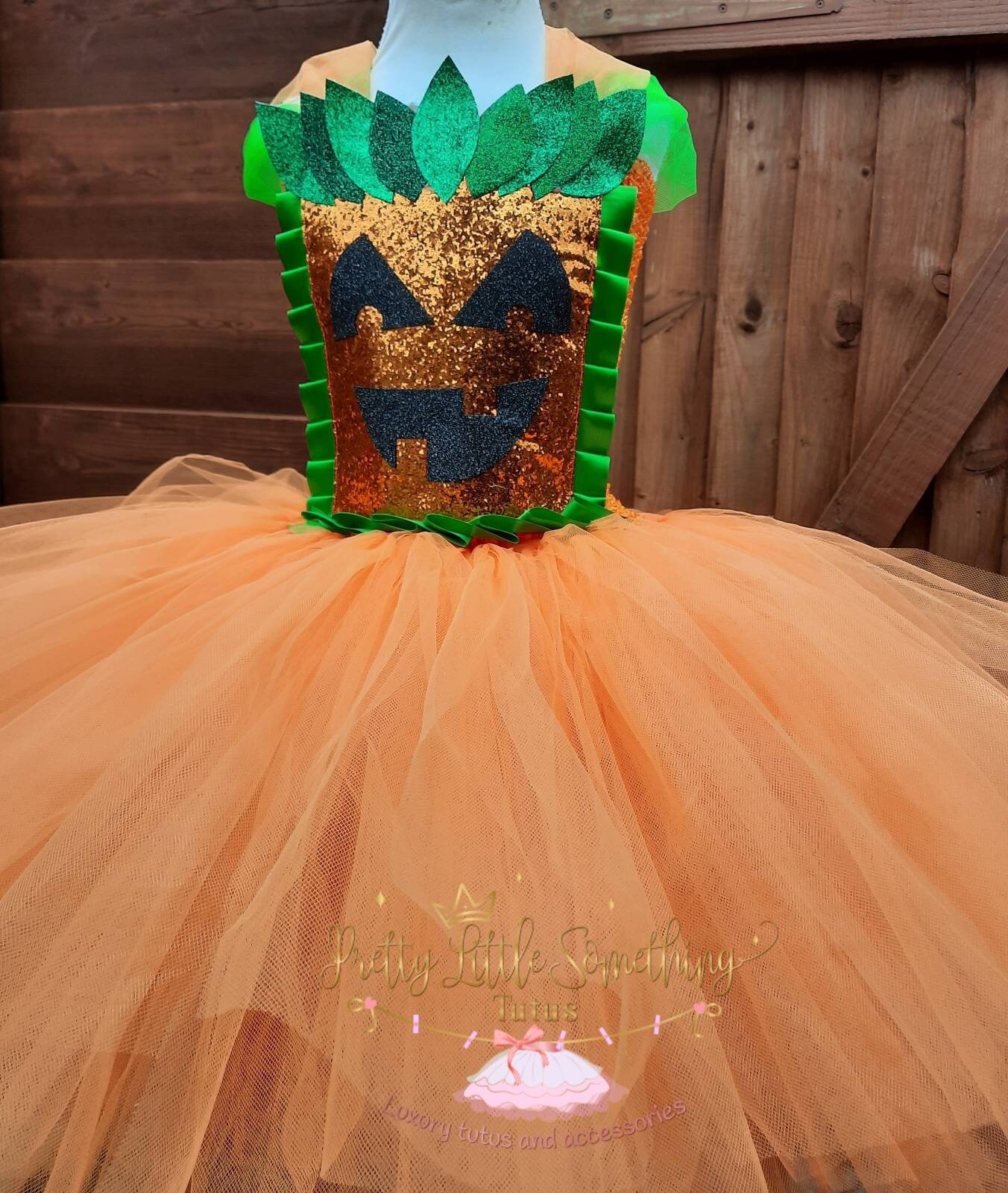 pumpkin tutu dress