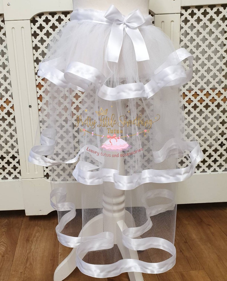Ribbon trim bustle skirt dance bustle costume tulle bustle Etsy