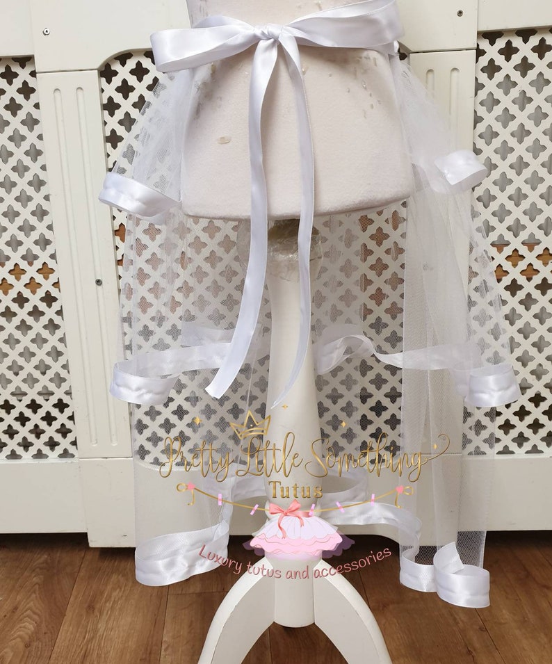 Ribbon trim bustle skirt dance bustle costume tulle bustle Etsy