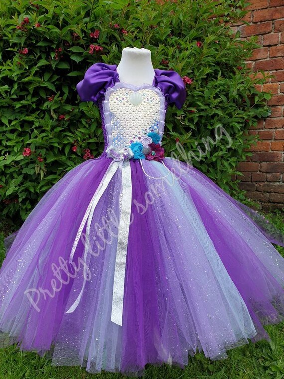 Luxury purple Mermaid tutu dress under the sea outfit | Etsy