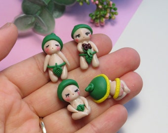 Gumnut Baby Figurines. Price for one figurine. Handmade Art. Polymer clay. Collectibles. Keepsake Items. Shadow box items.