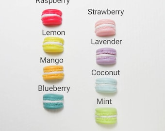 Cute Macaron Stud Earrings. Wearable Art. Polymer Clay. Stainless Steel. Gift for food lovers/ Sweet Tooth/ Pastry Chef/ Cafe Owner