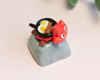 Handmade Atisan Keycap. Polymer Clay. Calsifer. Beautiful gift for your collection