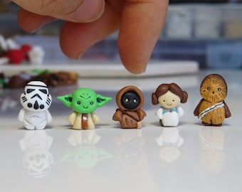 Sci-fi Character Earrings. Comes in a Single Stud. Hand Sculpted Wearable Art. Polymer Clay.