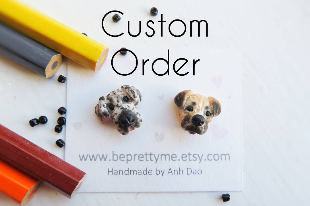 Custom Pet Earrings. Beautiful Gift for Pet Owners. Please Etsy Australia