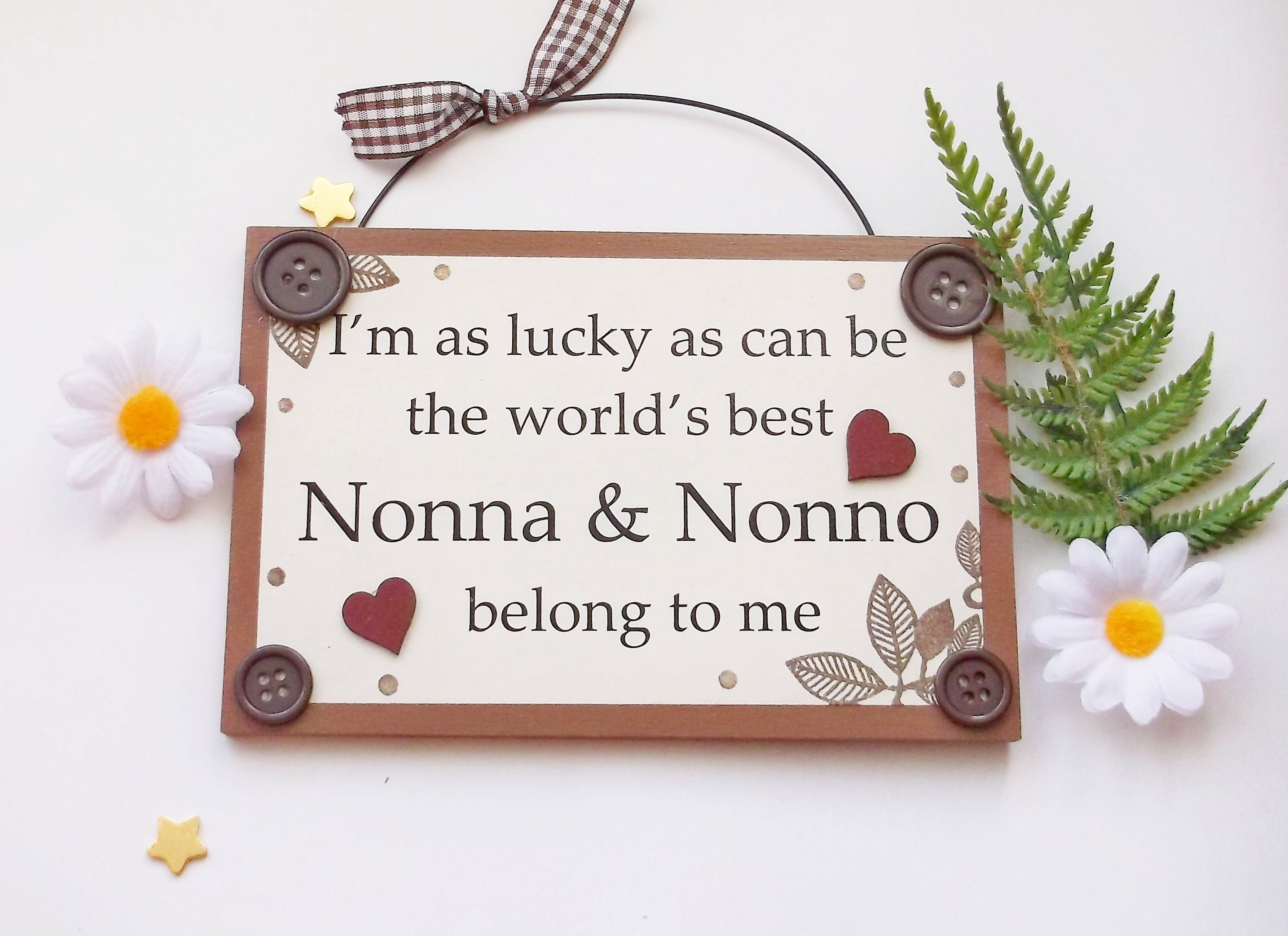 Nonna and Nonno Gift Plaque Etsy