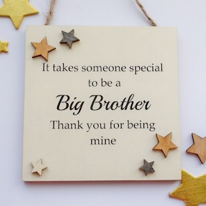 Big Brother Thank You Gift Plaque