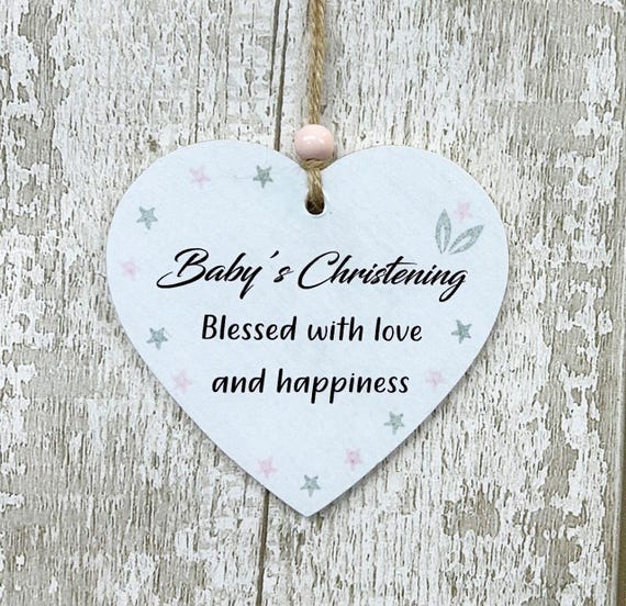 Baby Christening New Birth Blessed With Love and Happiness Boy or