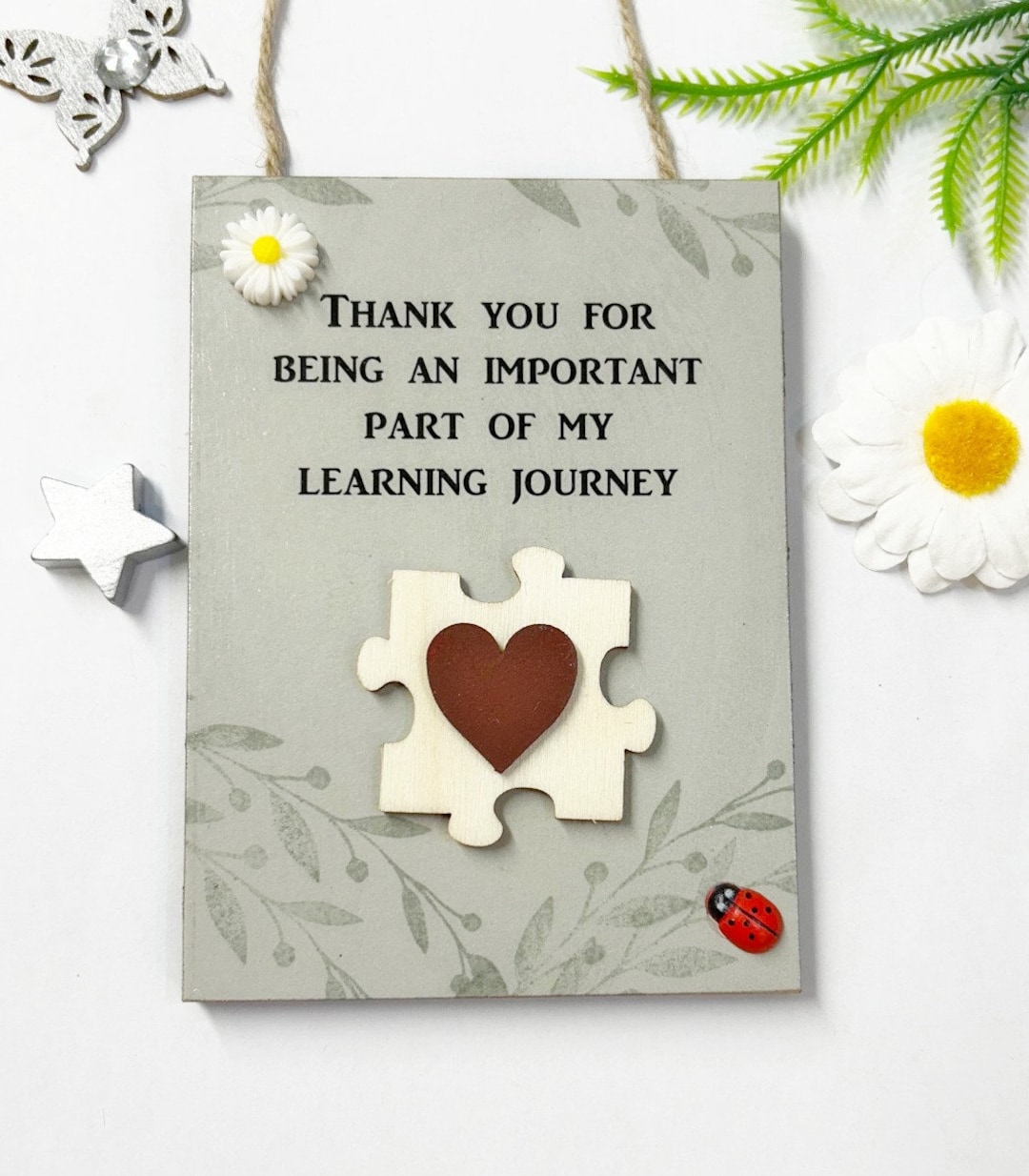 Thank You for Being an Important Part of My Learning Journey Wooden ...