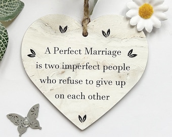 The perect Marriage Wedding Gift Heart 22cn x22cm