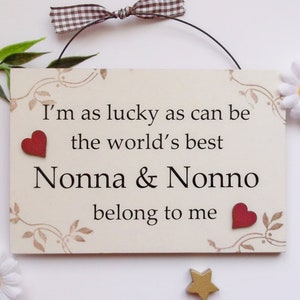 Nonna e Nonno Gift Plaque