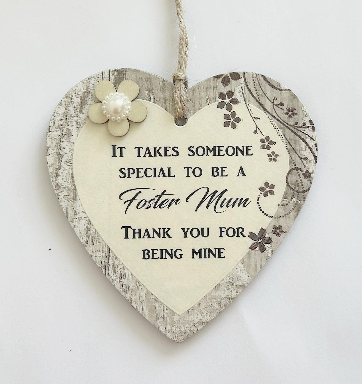 Gorgeous Foster Mum or Foster Parent Apreciation Gift Heart - Etsy