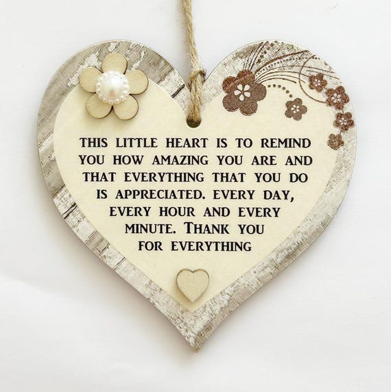 Red Ocean Targa Di Ringraziamento In Legno A Forma Di Cuore - Scritta 'Best Friends Forever' In Inglese - Regalo Per Amica Del Cuore - 2