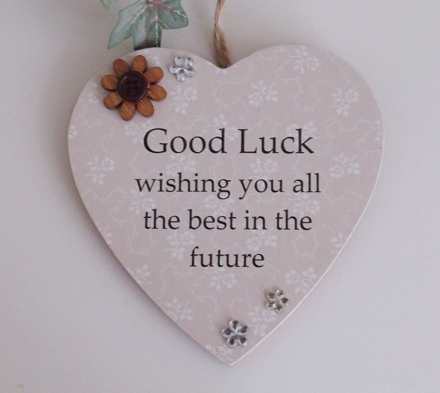 Good Luck wishing you all the best in the future Gift Plaque | Etsy
