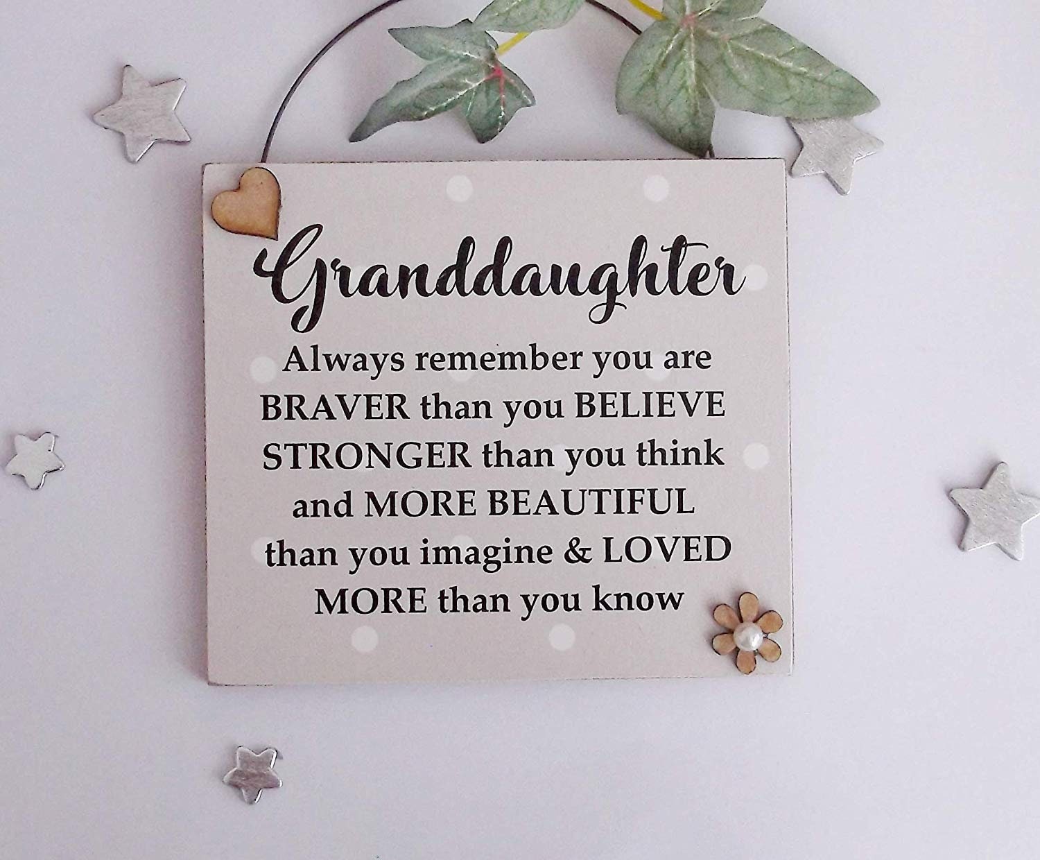 Inspirational Plaque for a Special Granddaughter Always Etsy