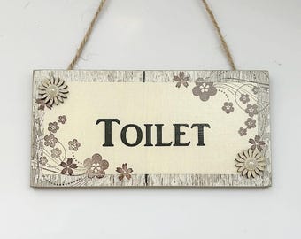 Carina targa da appendere alla porta del water