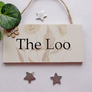 The Loo Toilet Cute Door Plaque