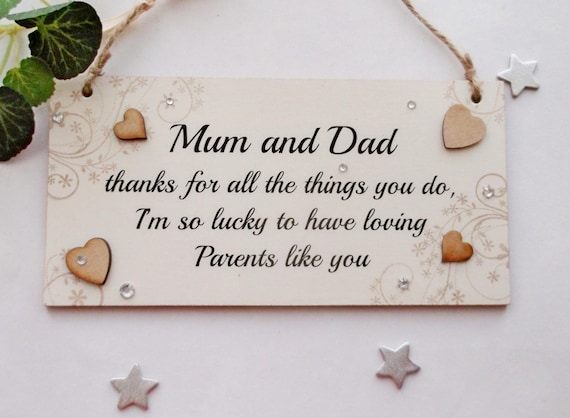 mummy and daddy plaques