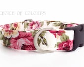 Floral Dog Collar Rose Dog Collar Girl Dog Collar Dog Collar Floral Dog Collar Small Dog Collar Big Dog Collar Puppy Collar