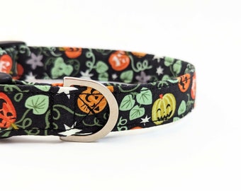 Glow in the Dark Pumpkin Dog Collar | Halloween Dog Collar | Wolfheart Dog Collar | Autumn Dog Collar | Pumpkin Dog Lead | Jack O Lantern