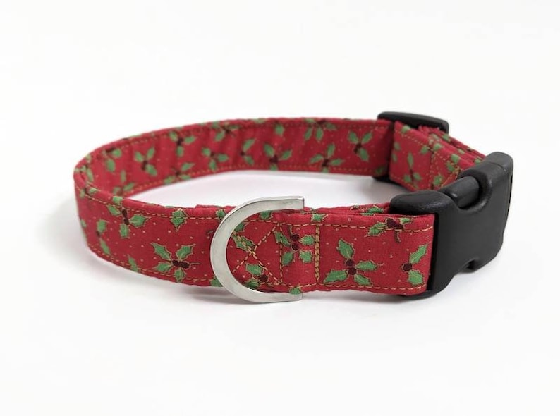 Holly Dog Collar Christmas Dog Collar Holiday Dog Collar Etsy UK