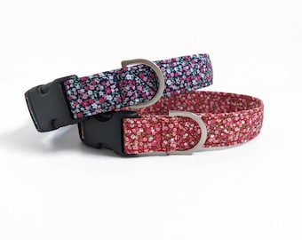 Tiny Floral Dog Collar | Spring Dog Collar | Girl Dog Collar | Dog Collar | Floral Dog Collar | Small Dog Collar | Dog Lead and collar