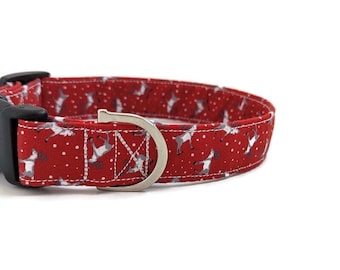 Reindeer Dog Collar | Christmas Dog Collar | Cute Dog Collar | Funny Dog Collar | UK wildlife Dog Collar | Christmas dog gift