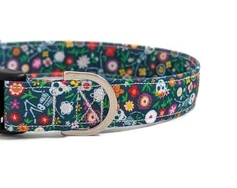 Summerween Dog Collar | Day of the Dead Dog Collar | Skeleton Dog Collar | Halloween Dog Collar | Boy Dog Collar | Halloween Dog Lead