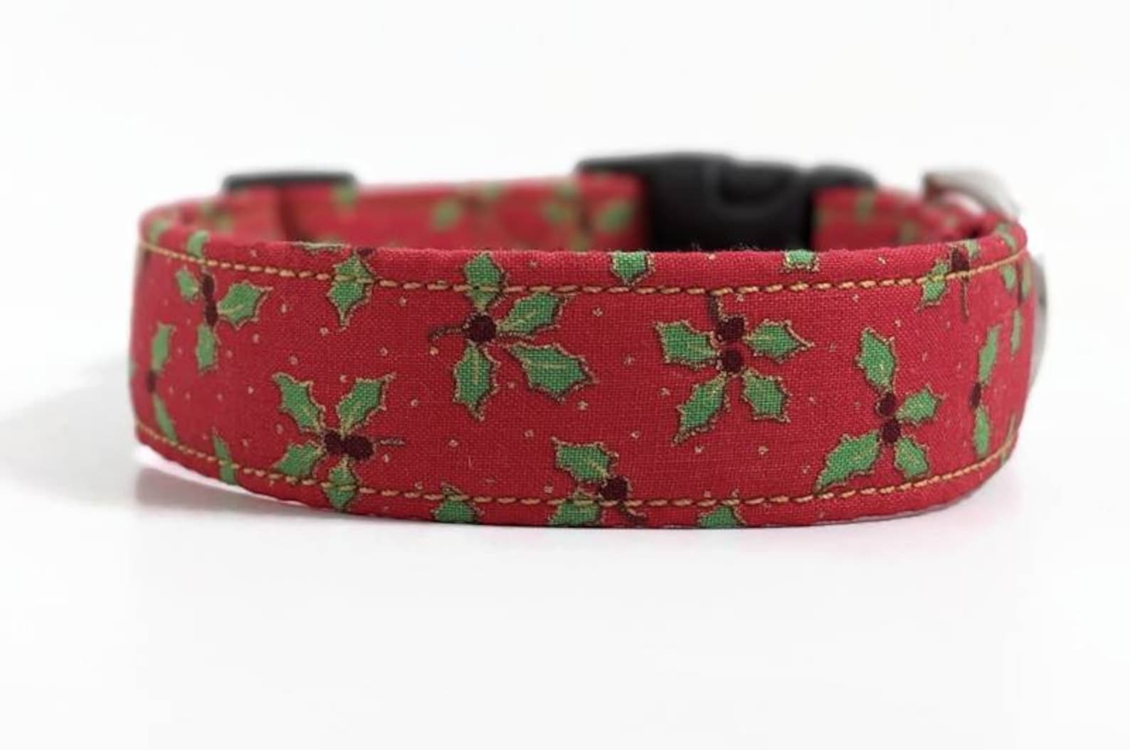 Holly Dog Collar Christmas Dog Collar Holiday Dog Collar Etsy UK