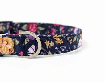 Wildflower Floral Dog Collar | Floral Dog Collar and lead | Girl Dog Collar | Puppy Collar | Spring Dog Collar | Small Dog Collar