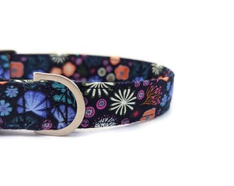 Coral Dog Collar | Ocean Dog Collar | Boy Dog Collar | Glow in the Dark Dog Collar | Male Dog Collar | Summer Dog Collar | Beach Dog Collar