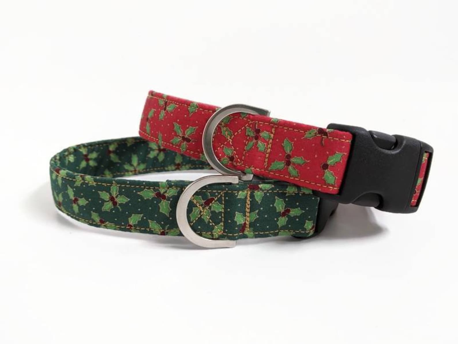 Holly Dog Collar Christmas Dog Collar Holiday Dog Collar Etsy UK