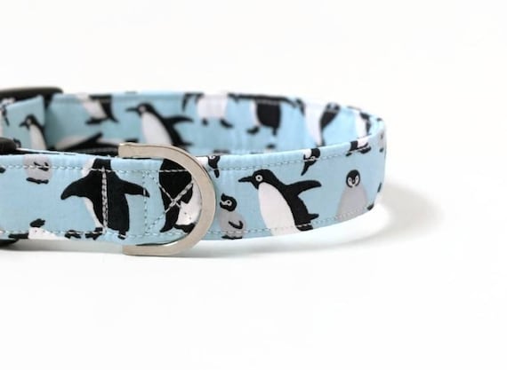 Penguin Dog Collar Boy Dog Collar Christmas Dog Collars Festive Collar Puppy Collar Small Dog Collar Girl Dog Collar Penguins Etsy