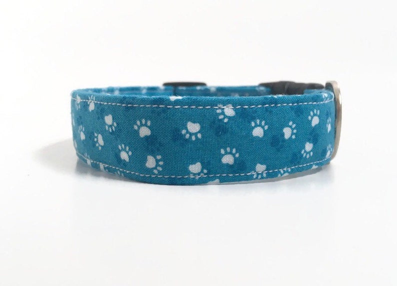 Paw Dog Collar Paw Print Dog Collar Gifts for Pets Dog Etsy