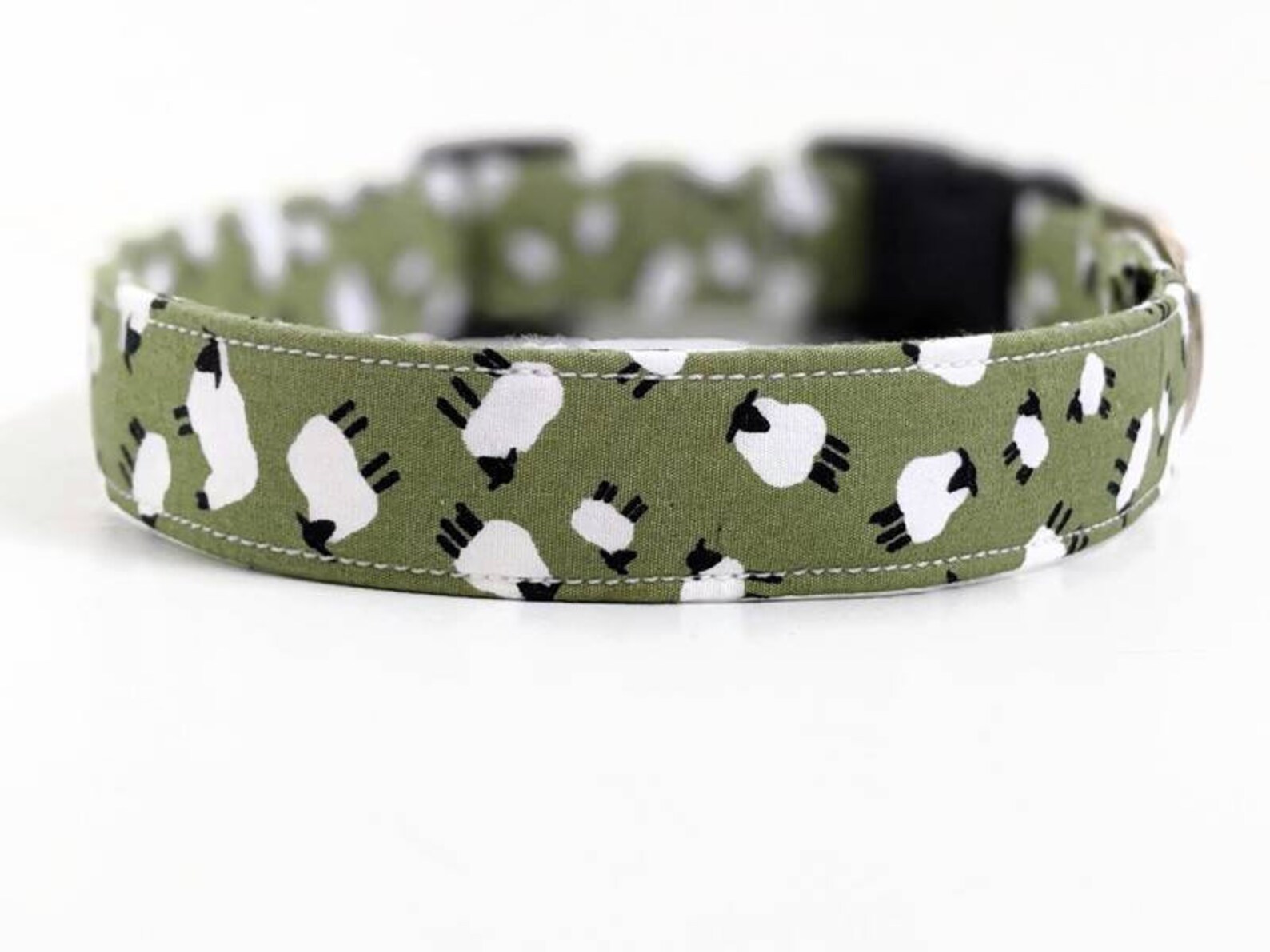 Sage Green Sheep Dog Collar Dog Collar Green Dog Collar Etsy