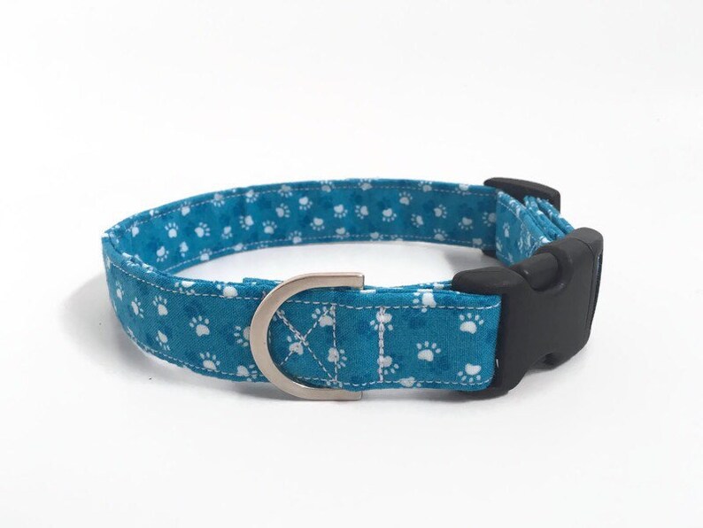 Paw Dog Collar Paw Print Dog Collar Gifts for Pets Dog Etsy