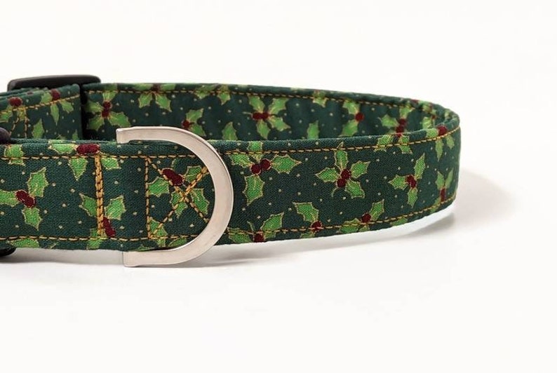 Holly Dog Collar Christmas Dog Collar Holiday Dog Collar Etsy UK