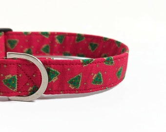 Christmas Tree Dog Collar | Christmas Dog Collars | Red Dog Collar | Custom Dog Collar | Dog Gift | Small Dog Collar | Holiday Dog Collar