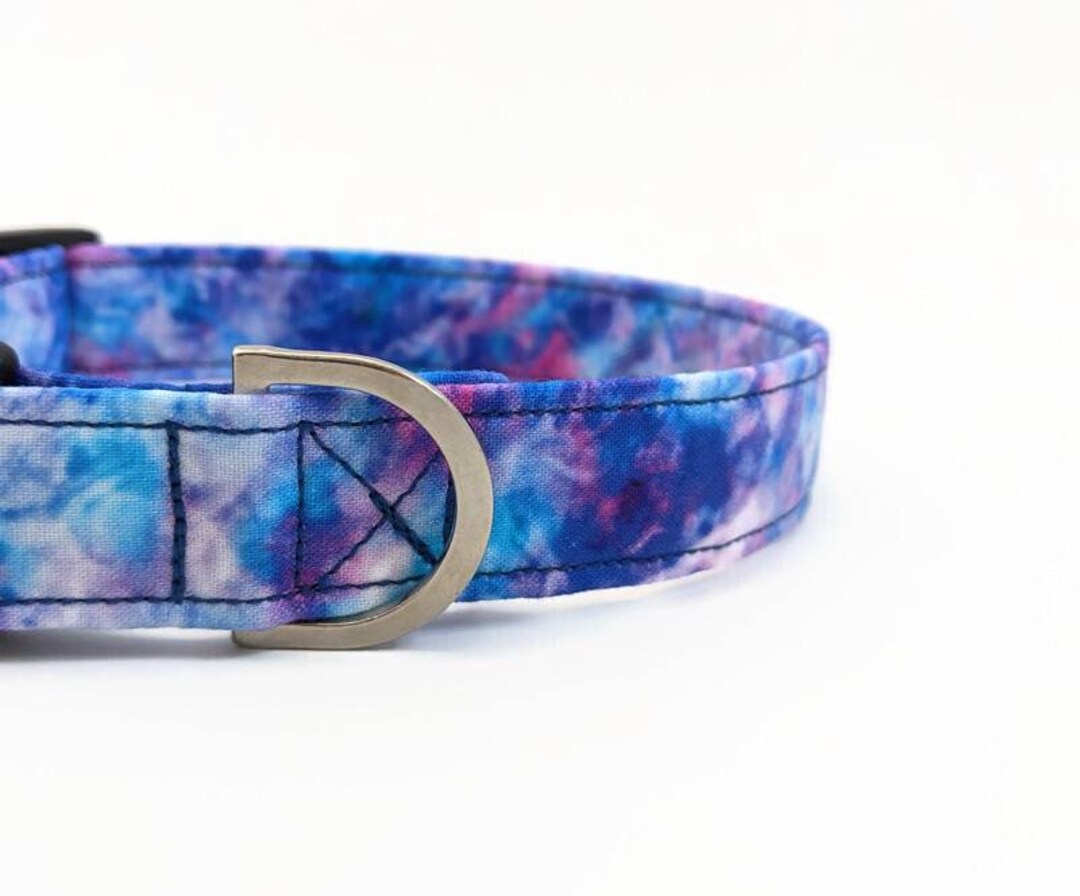Galaxy Dog Collar Tie Dye Dog Collar Puppy Collar Sky Dog Collar Space Dog Collar Tie dye Collar Stars Dog Collar Dog Lead Etsy UK