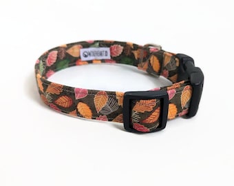 Falling Leaves Dog Collar | Autumn Dog Collar | Maple Leaf Dog Collar | Pet Accessories | Fall Leaves Dog Collar | Wolfheart Dog Collar