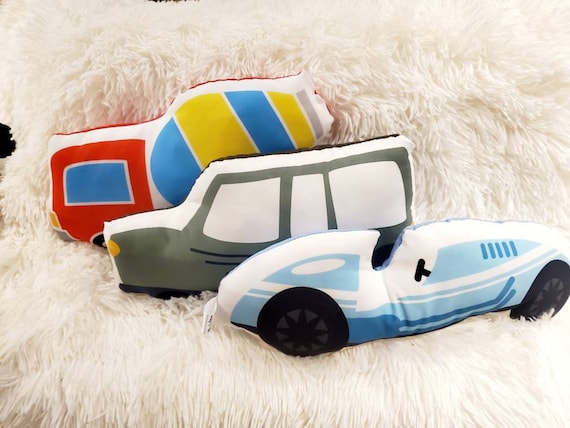 Custom Personalized Car Throw Pillow, Car Plush Toy, Car Room