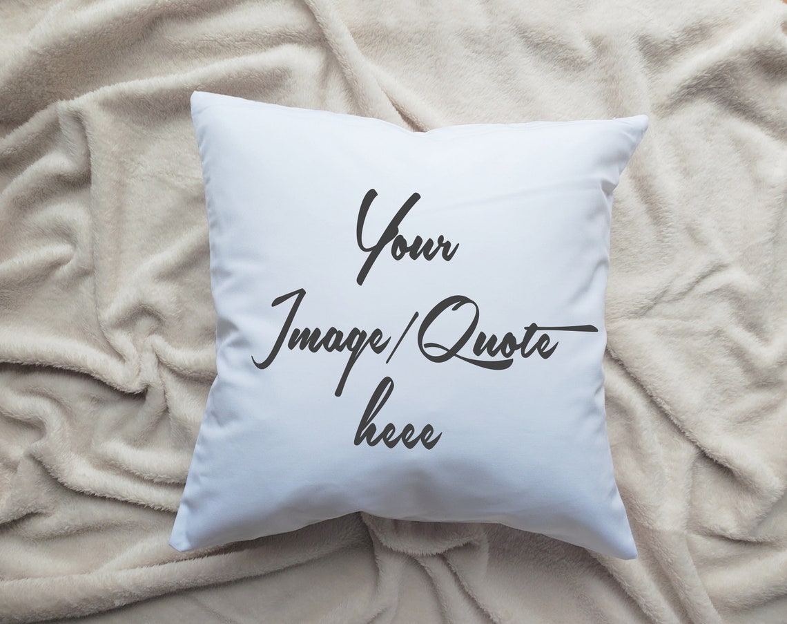 Pillow Mockup White Square Cushion Mockup 18x18 Etsy
