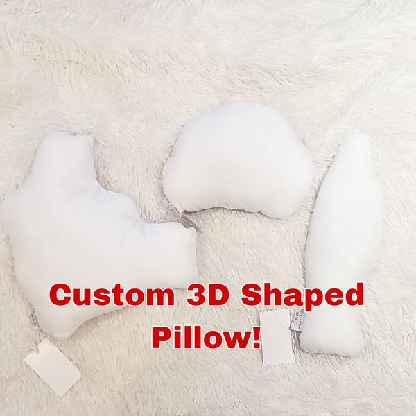 Custom 3D Shaped Photo Pillow, 3D Shaped Custom Gift, Personalized Pillow