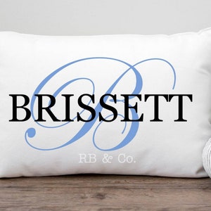 Personalized Surname Last Name  Custom Pillow Monogram Pillow Cushion Your Own Name Pillow Cushion