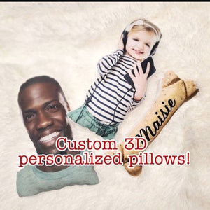 Custom 3D Personalized Pillow, Face Pillow, 3D Human Pillow, Pillow Of Your Loved ones!