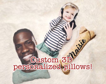 Custom 3D Personalized Pillow, Face Pillow, 3D Human Pillow, Pillow Of Your Loved ones!